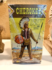 Vintage Marx Johnny West Chief Cherokee UK Indian Wagon Train Box VERY RARE  