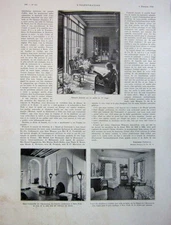 Original Old Vintage Print American Ladies Association New York 1930 French