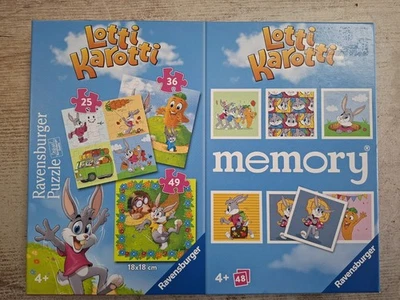 Ravensburger Lotti Karotti Spielbox: Puzzle & Memory, sauber, Auflösung  - Bild 1 von 3
