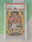 2022 Panini Select #148 Patrick Mahomes II Gold Prizm Die Cut /10, PSA 10
