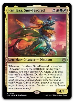 Pantlaza, Sun-Favored #4 (Foil) (NM) Lost Caverns of Ixalan LCC