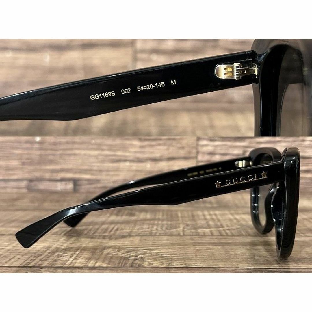定価56,100 新品 グッチ GG1169S 金装飾 バタフライ型 サングラス 定価56,100 新品 グッチ GG1169S 金装飾 バタフライ型