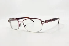 Avalon AV5012 Eyeglasses Frame Half Rim Rectangular Brown 53-17-135 16502