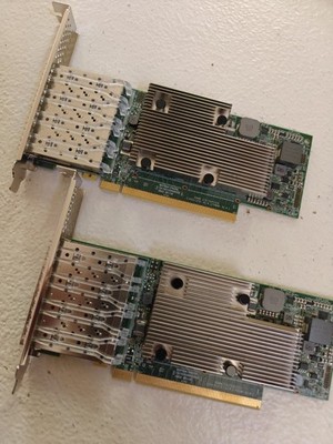 Broadcom Quad Port BCM 957504-P425G 4-Port 25GbE SFP28 PCIe LOT OF TWO 