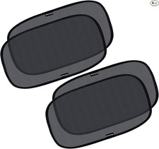 Car Window Shade for Baby - 4 Pack - XL - 25" x 16" - Cling Car Sun Shade for