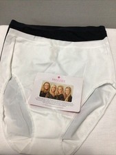 Breezies Nylon Blend Set Of 2 Basic Full Briefs Black, White M