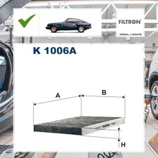 Filter, Innenraumluft Aktivkohle Filtron für VW Corrado 53I 2.9 VR6