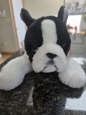 FAO Schwarz Boston Terrier Plush Dog Certified, NWT