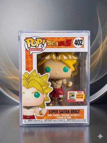 Funko Pop! Dragon Ball Z Super Saiyan Broly #402 2018 SDCC LE In Plastic Case