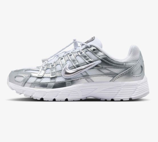 Nike P-6000 Utility Metallic Silver GS & Women's Sports Sneaker IR5228-100 image 2