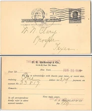 US #UX19 Madison South Station N WI, 1908, Prosper TX received