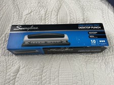 Swingline Precision Pro Desktop Punch Adjustable Metal 2-3 Hole 10 Sheet