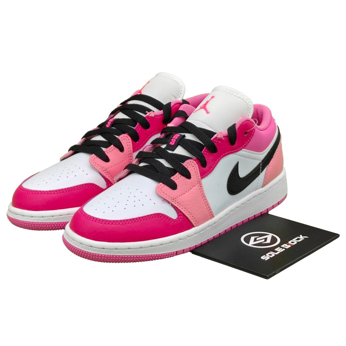 Nike Air Jordan 1 Low GS White Pinksicle 553560-162 | eBay
