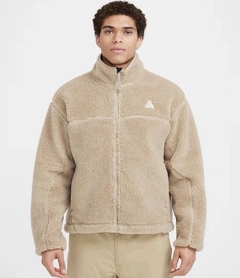 Men L Nike ACG Canwell Glacier THERMA-FIT Jacket Beige Sherpa FV8653-247 $180
