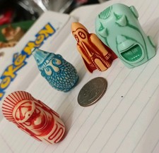 Lot Of 4 Kinder Surprise Totem Stone Figures