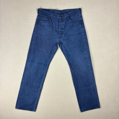 Levi s Men s 501 Original Fit Jeans 36x31 Dark Blue Button Fly
