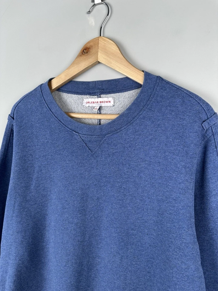 Moletom ORLEBAR MARROM tamanho grande azul masculino tamanho G - Imagem 3 de 4
