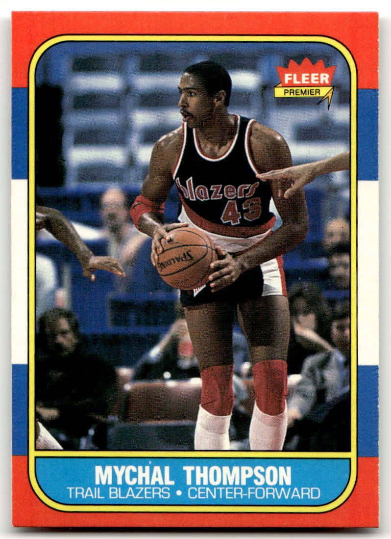 1986-87 Fleer #111 Mychal Thompson Portland Trail Blazers NR-MINT SET BREAK!