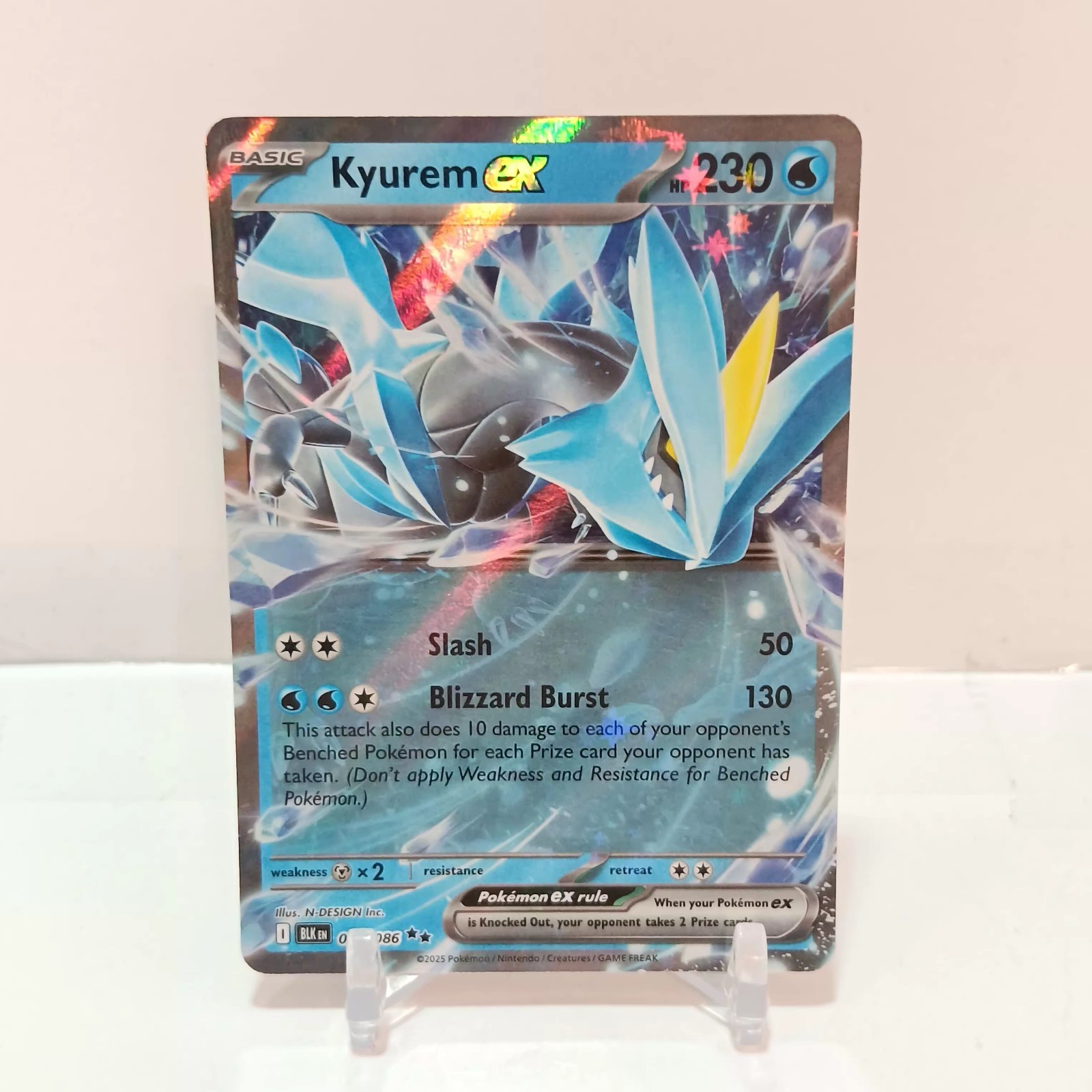 Pokémon Kyurem Ex 28/86 NM Black Bolt