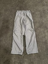 Y2k Nylon Nike Light Navy Windbreaker Pants Boys Size Large 14-16 US