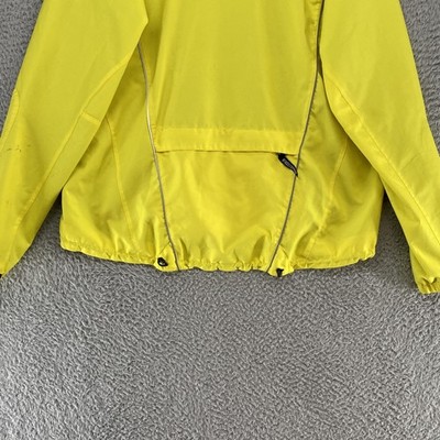 Gore Bike Wear Jacket Mens Large Yellow Windstopper Cycling High