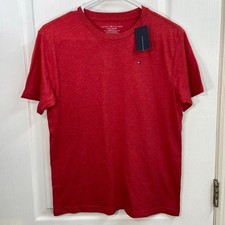 NEW Tommy Hilfiger youth red embroidered short sleeve casual basic cotton Tshirt