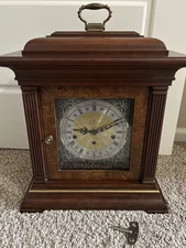 Excellent Howard Miller Thomas Tompion Mantle Clock 612436 Triple Chime Key Wind