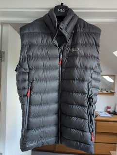 Rab Mens Electron Pro Vest Size Medium size grey perfect condition