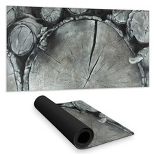 Begin Home Decor C1DM1531YJEOUP 16 x 32 in. Monochrome Trees Desk Mat - Stack...