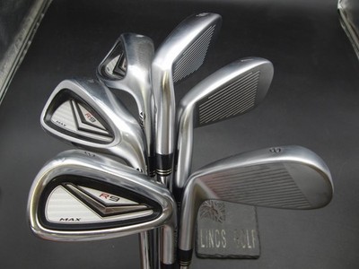 Set 6x TaylorMade R9 Max 6-SW Eisen Steife Stahlschäfte mit Griffen