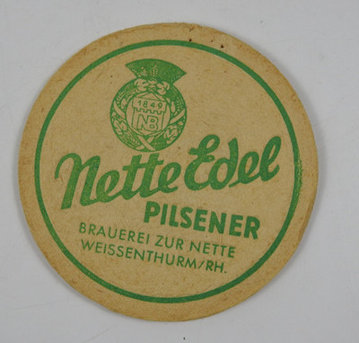 2806/ alter Bierdeckel Untersetzer, Brauerei Nette Edel Weissenthurm