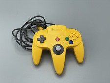 Official Nintendo 64 YELLOW Controller AUTHENTIC   OEM N64 Remote NUS-005 USED