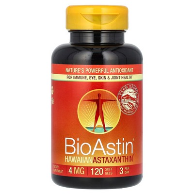 2 X Nutrex Hawaii, BioAstin�, Hawaiian Astaxanthin, 4 mg, 120 Soft Gels