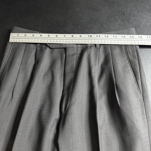 Traje de hombre L. Magnin doble botonadura a rayas 42L 32W - Imagen 10 de 11