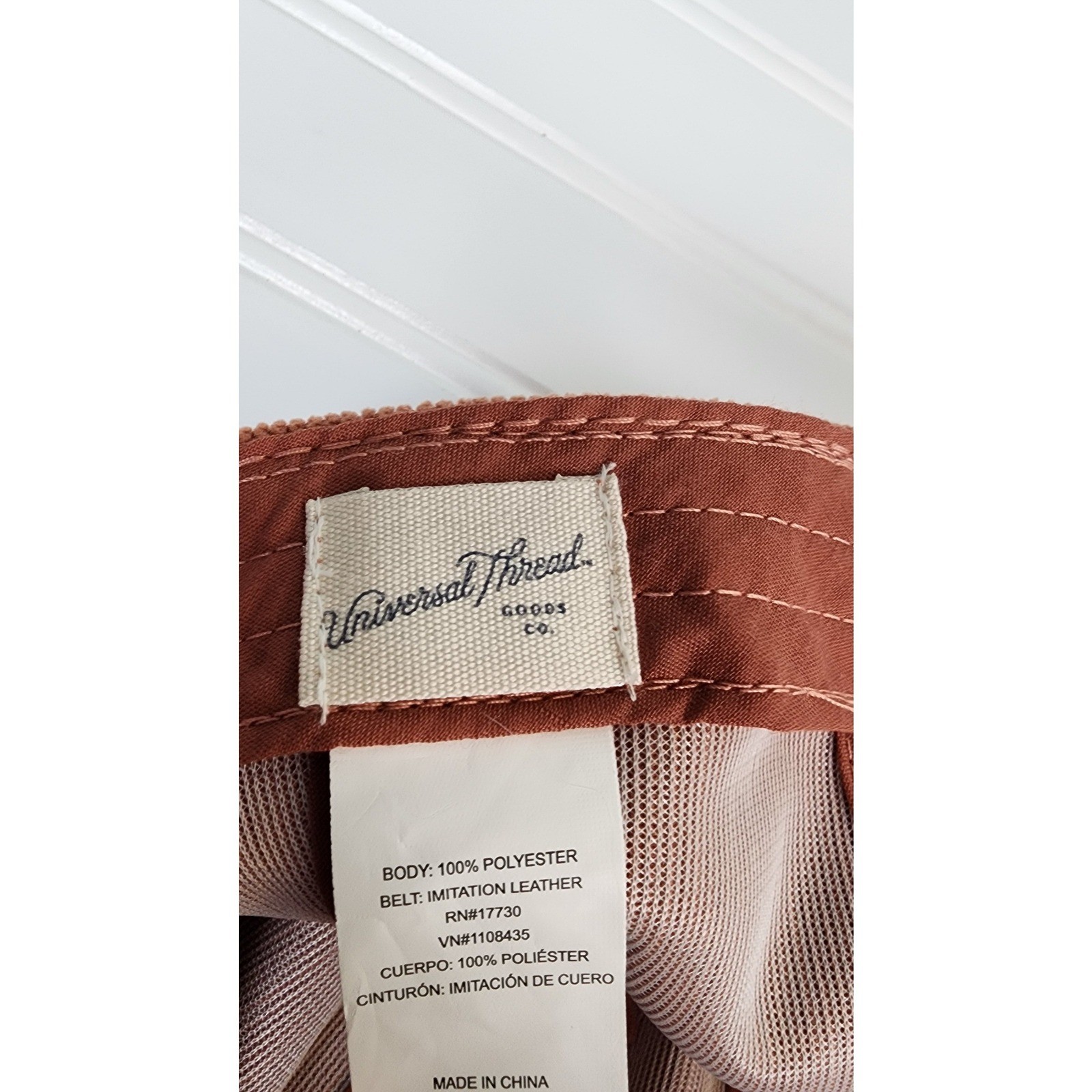 Universal Thread Corduroy Baseball Cap Rust Orang… - image 3