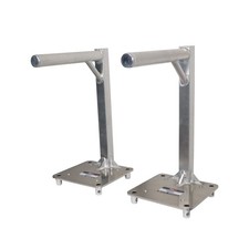 Pro X Set of 2 Inverted Lighting Mount Top Plates with 24"H and 16"L, 2" OD Arm