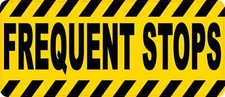 14in x 6in Frequent Stops Magnet Car Truck Vehicle Magnetic Sign