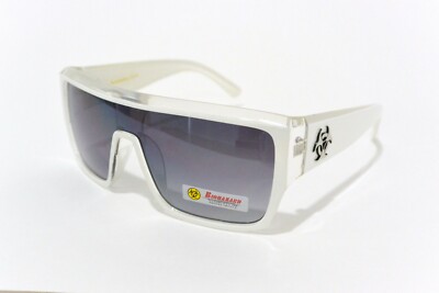 square BIOHAZARD SUNGLASSES 66136 two tone color frame GRADIENT LENS max UV400