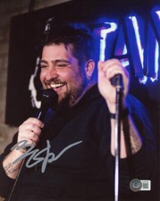 BIG JAY OAKERSON SIGNED 8x10 PHOTO POPULAR COMEDY CENTRAL COMEDIAN BECKETT BAS