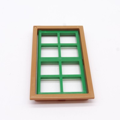 4 Fenêtres Vertes Pour Château Playmobil - Pièces D'Occasion Pour Modèles 3440 3444 3445 3447...