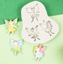 Fairy Angels Silicone Icing Mould Sugar Craft Fondant Cake Topping Christmas UK