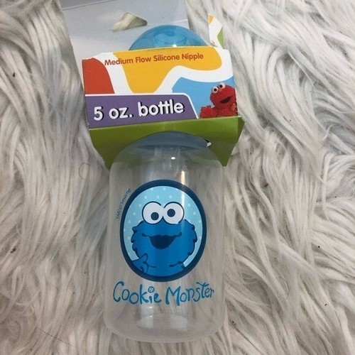 Sesame Street Beginnings Plastic Baby Bottle Cookie Monster - Picture 3 of 7