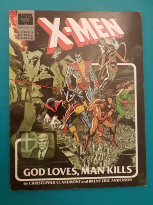 marvel xmen god loves,man kills graphic novel William Stryker 1st App, Purifiers