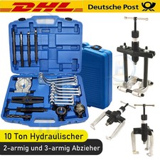 10Ton Hydraulik Abzieher Werkzeug Set Lagerabzieher Auszieher Hydraulisch Kfz
