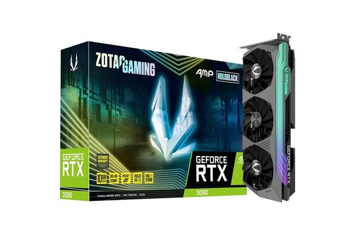 ZOTAC GAMING GeForce RTX 3080 AMP Holo LHR 10GB GDDR6X Graphics Card