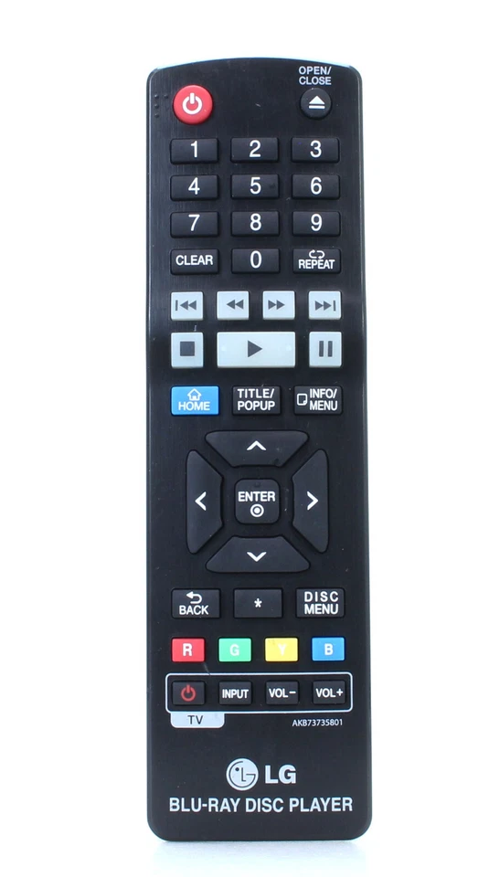LG AKB73735801 Télécommande d'origine pour Lecteur BD Blu Ray (Réf#W-307) - Photo 1/1