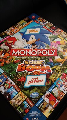 Monopoly Sonic Boom Edition Hasbro SEGA Brettspiel Gesellschaftsspiel 