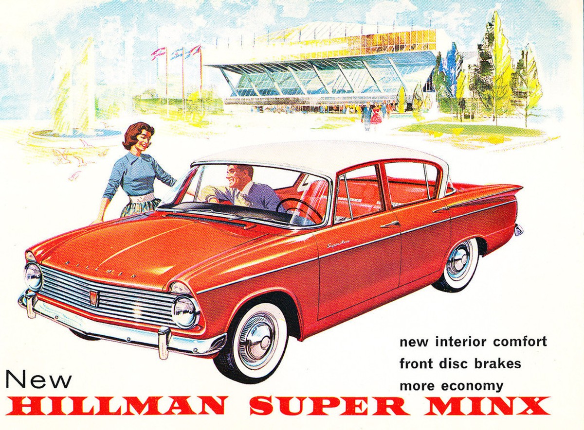 1962 1963 Hillman Super Minx Original Car Sales Brochure Catalog