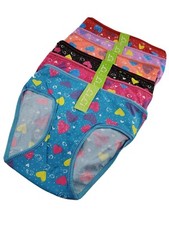 Li Li Girls Panties 6 Pairs - Size F - Assorted Colors - Hearts