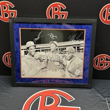 Mike Tyson Doc Gooden & Darryl Strawberry White Out Framed 16x20 Steiner CX